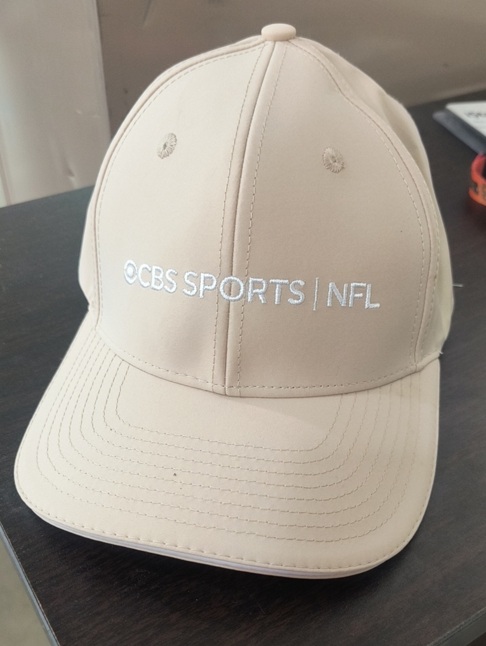 CBS Sports NFL Beige Baseball Cap